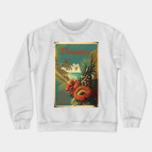 Dominica Vintage Travel Art Poster Crewneck Sweatshirt